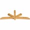 Ekena Millwork Alberta Rough Sawn Timber Gable Bracket, Western Red Cedar, 108"W x 45"H x 6"D x 6"F, 10/12 Pitch GBW108X45X0606ALB00RWR - alternate 3